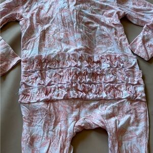 Posh Peanut Pink and White Baby Outfit